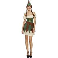 fever womens outlaw warrior costume dress sleeves hat and belt size 4  ...