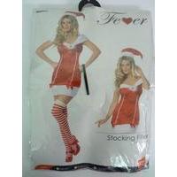 fever stocking filler costume red m dress hat sexy christmas fancy dre ...