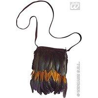 feathered indian handbag accessory for fancy dress