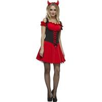 Fever Wicked Devil Costume Medium (uk Size 12 - 14)