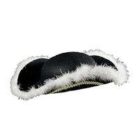 Felt Tricorn With Marabou Trim Crazy Hats Caps & Headwear For Fancy Dress