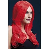 Fever Women\'s Khloe Wig, One Size, Neon Red