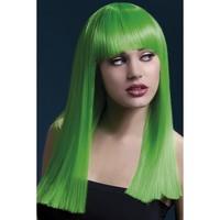 fever womens alexia wig one size neon green