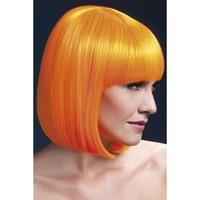 fever womens elise wig one size neon orange