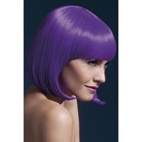 Fever Women\'s Sleek Neon Purple Bob With Bangs, 13inch, One Size, 