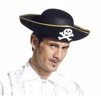 Felt Pirate Pirate Hats Caps & Headwear For Fancy Dress Costumes Accessory