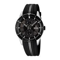 festina mens multifunction watch with rubber strap