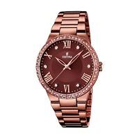 Festina Ladies Chocolate IP Plated Watch with Steel Strap [F16801/2]