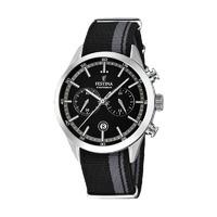 festina mens chrono watch with nylon strap f168273