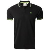 Fenchurch Blackwall tipped black polo shirt