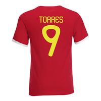 Fernando Torres Spain Ringer Tee (red)