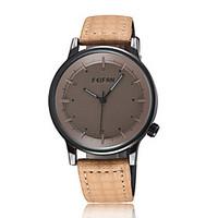FeiFan Fashion Men\'s Business Dress Watch Leather Strap Creative Casual Analog Quartz Wrist Watches