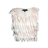 Feather Laser Cut Crop Top