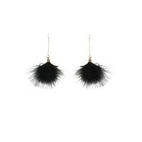 Feather Spatter Drop Earrings