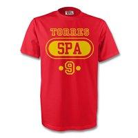 fernando torres spain spa t shirt red