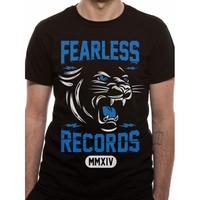 Fearless Records Cougar Men\'s Medium T-Shirt - Black