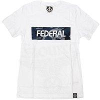 Federal Blue Camo Tee - White