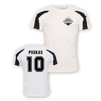 ferenc puskas real madrid sports training jersey white