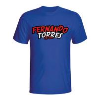 fernando torres comic book t shirt blue