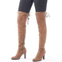Feud Womens Over The Knee Boots Mink
