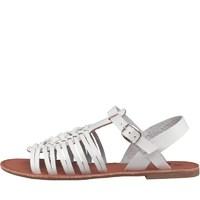 Feud Womens Madge Strappy Sandals White