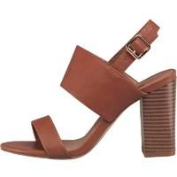 Feud Womens Maddy Heeled Sandals Tan