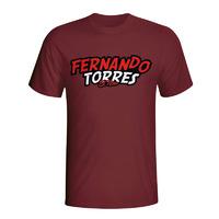 fernando torres comic book t shirt maroon