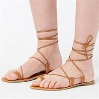 Feud Womens Maia Sandals Tan