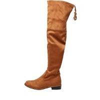 Feud Womens Over The Knee Boots Tan