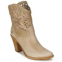 felmini stones womens low ankle boots in brown