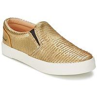 Feiyue FE SLIP ON DRAGON SCALE women\'s Slip-ons (Shoes) in gold