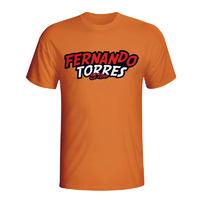 fernando torres comic book t shirt orange kids