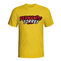 fernando torres comic book t shirt yellow kids