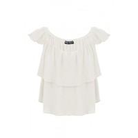 FESTIVAL FRILL CROP TOP
