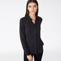 Featherweight Twill Blouse - Black