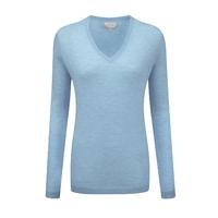 featherweight cashmere boyfriend sweater silver teal 12