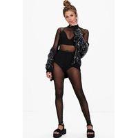 Festival Mesh Catsuit - black