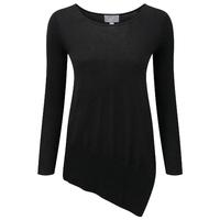 Featherweight Cashmere Seamed Sweater (Black / 16)