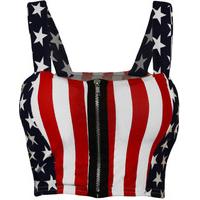 Felicity USA Print Bralet Top - Multi