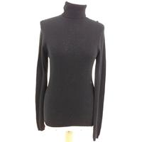 Fenn Wright Mason Size 12 High Quality Soft and Luxurious Pure Cashmere Black Jumper