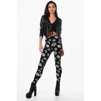 Festival Print Leggings - black