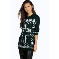 Festive A.F. Christmas Jumper - bottle