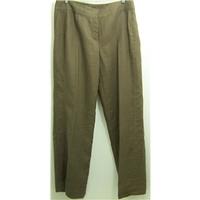 fenn wright manson brown linen trousers size 16