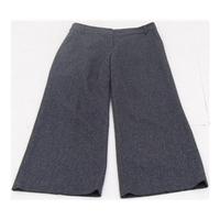 fenn wright manson size 10 mottled grey wool blend trousers