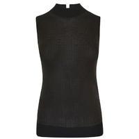 FENDI Logo Sleeveless Rib Knit Top