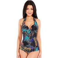 fern multi underwired halter tankini top