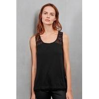 Featherweight Jersey Lace Vest Top