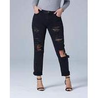 FERN Extreme Rip Boyfriend Jeans Reg