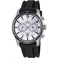 festina mens white chronograph watch f16874f