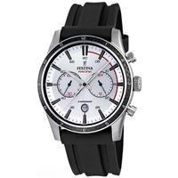 Festina Mens White Chronograph Watch F16874/F